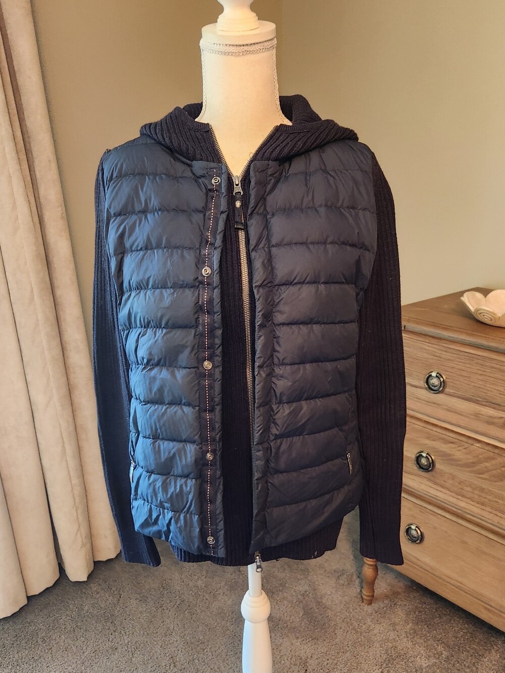 Parajumpers Navy Jacket Inner Label with White Patch